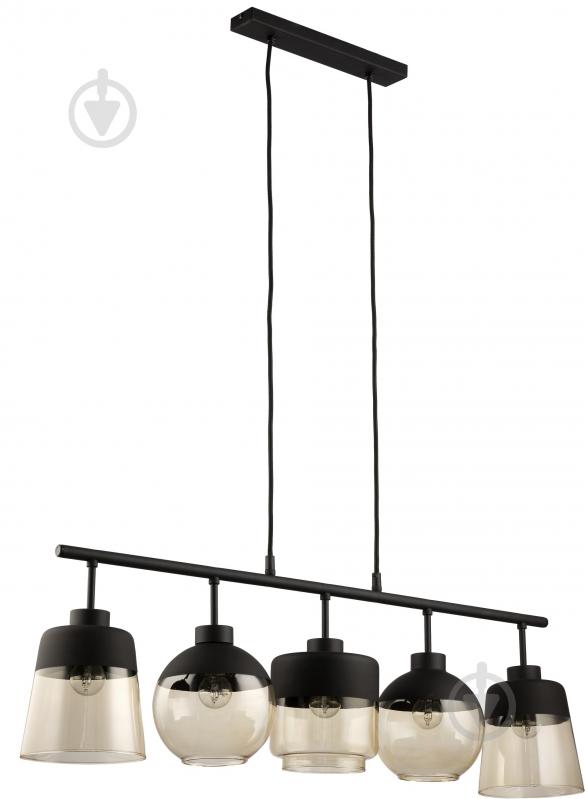 Подвес TK Lighting Amber 5x60 Вт E27 черный 2382 - фото 1
