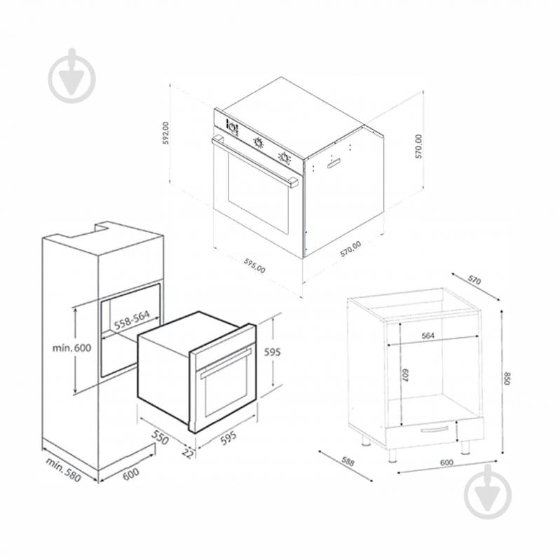 Духовой шкаф Jantar RUTA 6004 BL - фото 7