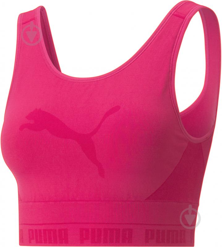 Бра Puma EVOKNIT CROP TOP 67309164 р.M рожевий - фото 1