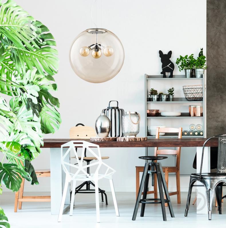 Подвес TK Lighting Globo 3x60 Вт E27 графит 2171 - фото 2