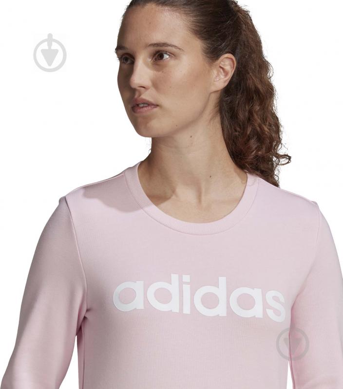 Світшот Adidas W LIN FT SWT GL0721 р. XS рожевий - фото 7