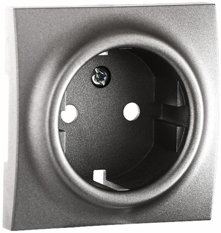 Панель розетки Obzor Elegant 2P+Z графит DSE 00-83031-000000 - фото 2 Панель розетки Obzor Elegant 2P+Z графит DSE 00-83031-000000 - фото 2