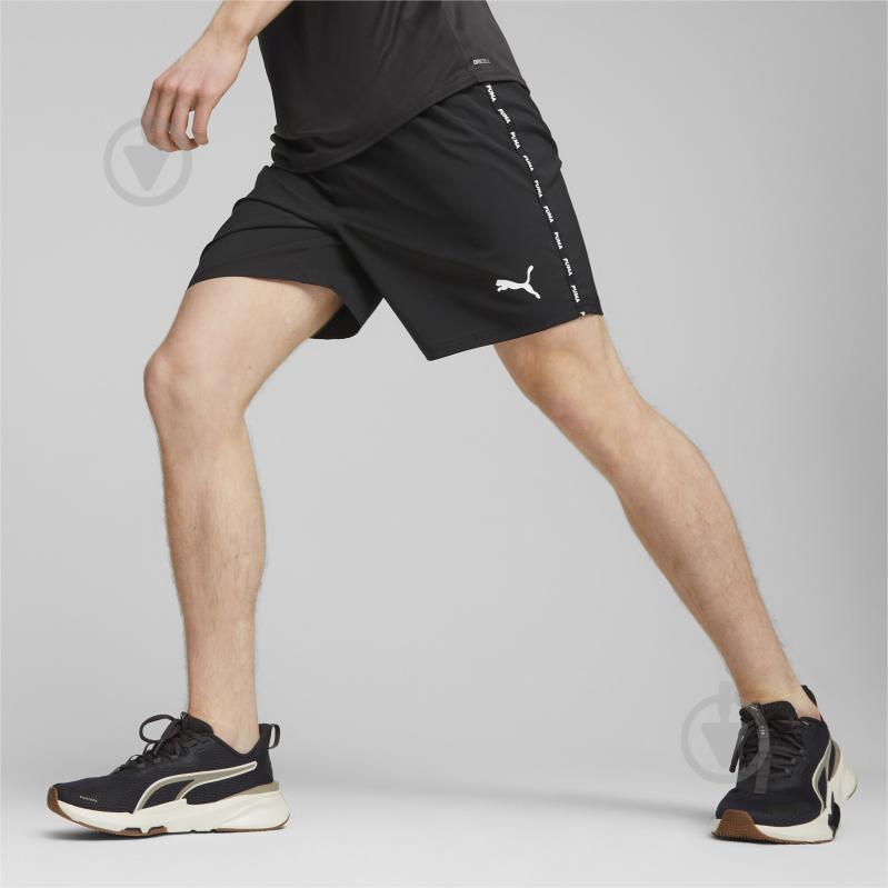 Шорти Puma FIT TAPED 7"" WOVEN SHORT 52417901 р. S чорний - фото 3