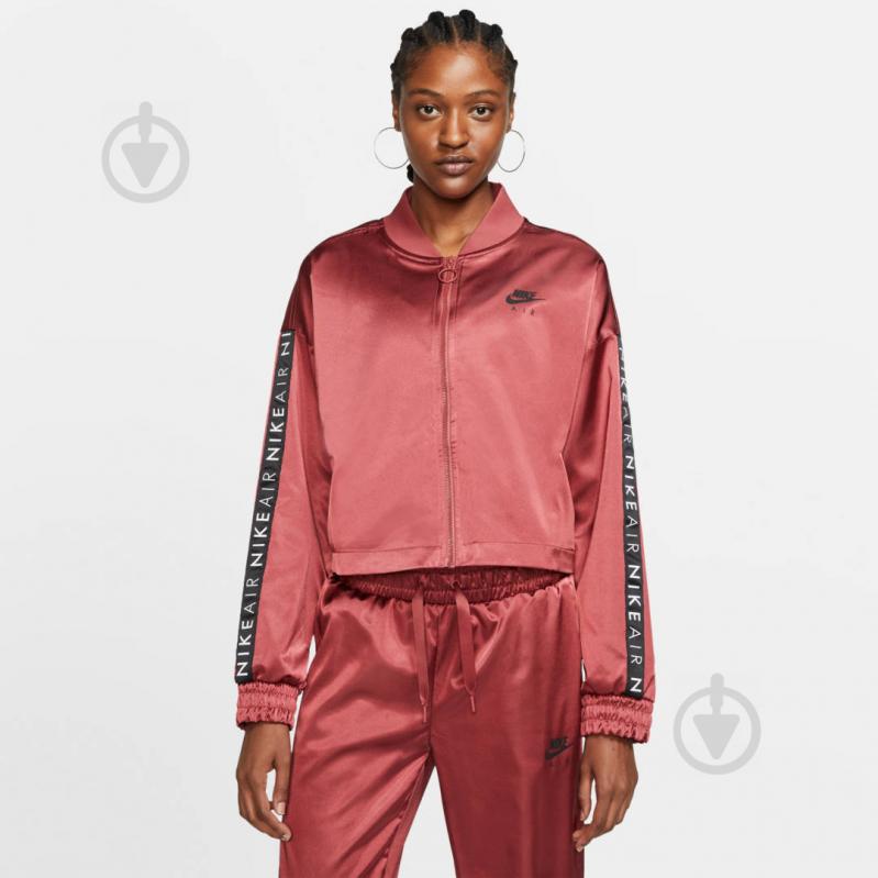 Свитшот Nike W NSW AIR TRK JKT SATIN BV4779-661 р. M оранжевый - фото 4