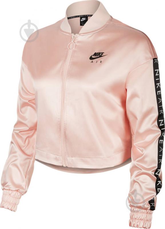 Свитшот Nike W NSW AIR TRK JKT SATIN BV4779-682 р. S розовый - фото 1