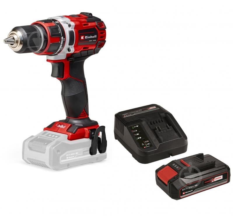 Шуруповерт акумуляторний Einhell безщітковий PXC TP-CD 18/50 Li BL Kit 2.5 Ah 4513887 Set1 - фото 1