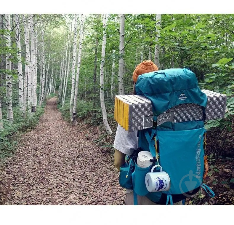 Килимок туристичний Naturehike NH20FCD07 182x56 см синій - фото 10