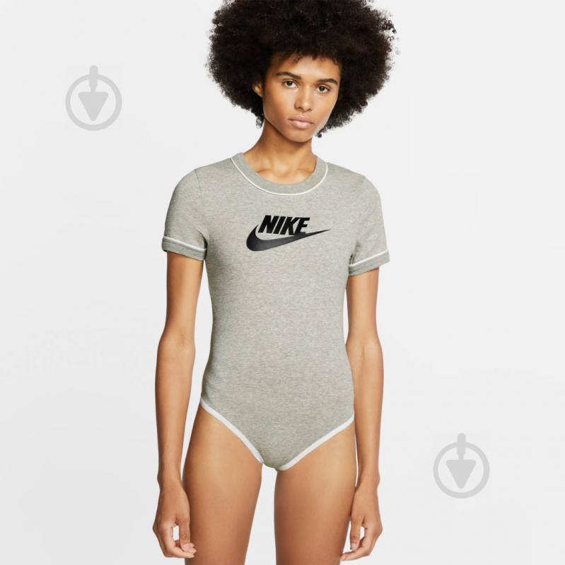 Боді Nike W NSW HRTG BODYSUIT BV5005-063 L сірий - фото 4