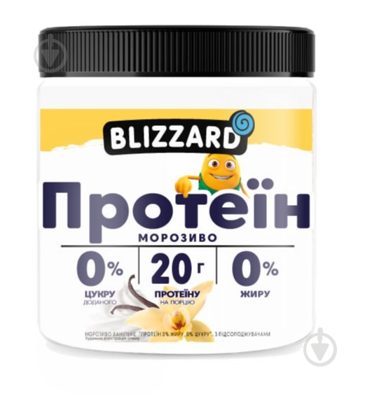Морозиво-лід Blizzard "Протеїн 0% жиру, 0% цукру" 500 мл - фото 1