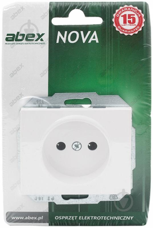 Розетка Abex Nova 16 А 250 В без шторок білий PT-15N бі - фото 3