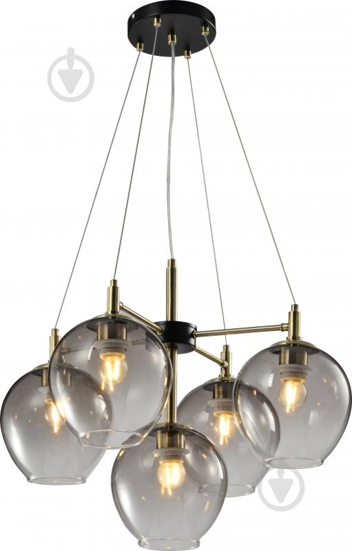 Люстра Accento lighting Sorrento 5x60 Вт E27 античная латунь - фото 1