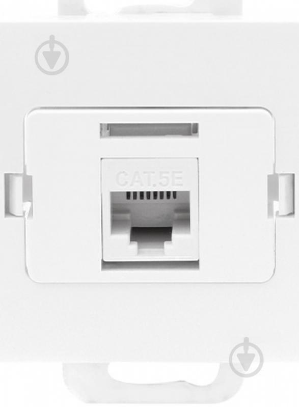 Розетка комп'ютерна + телефонна Abex Nova ISDN, 4,6,8, pin, LSA білий GTP-10N бі - фото 1