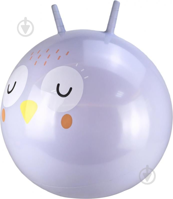 Мяч-прыгун MaxxPro kids Сова 45 сиреневый PC139 - фото 1