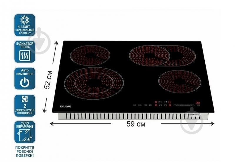 Варочная поверхность электрическая PRIME Technics PEH 664 - фото 3 Варочная поверхность электрическая PRIME Technics PEH 664 - фото 3