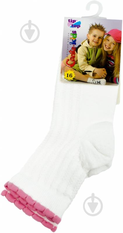 Шкарпетки дитячі для дівчаток Conte-Kids TIP-TOP р.16 світло-сірий із білим - фото 1 Шкарпетки дитячі для дівчаток Conte-Kids TIP-TOP р.16 світло-сірий із білим - фото 1