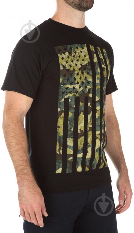 Футболка 5.11 Tactical Camo Flag Tee 41195GX р. XXL чорний - фото 2