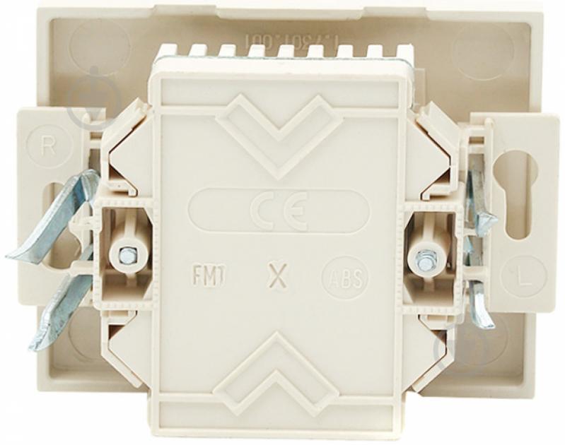 Розетка комп'ютерна + телефонна Abex Nova ISDN, 4,6,8, pin, LSA кремовий GTP-10N беж - фото 2