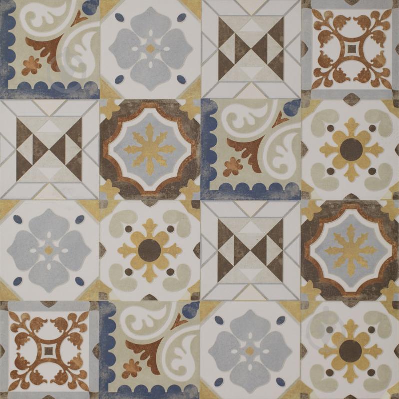 Плитка Ceramika Paradyz Cement grys patchwork mat 60х60 см - фото 1