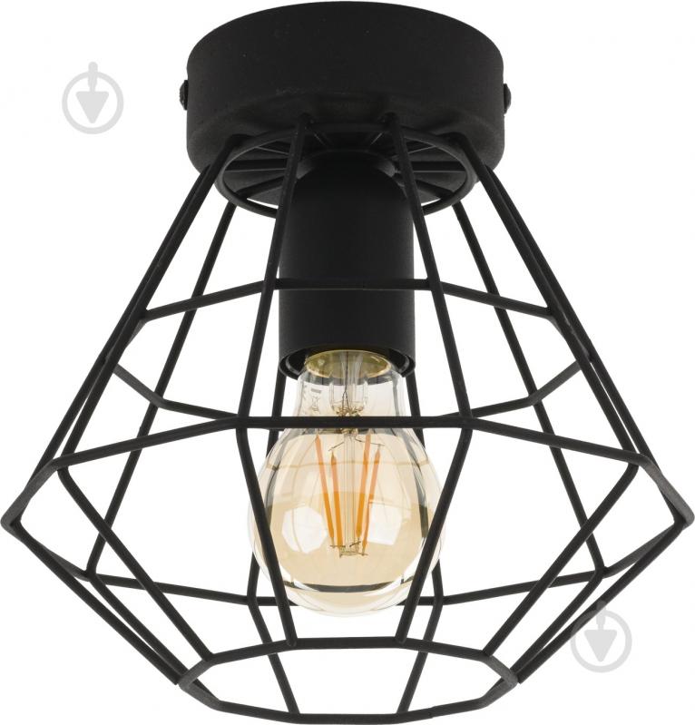 Люстра стельова TK Lighting Diamond 1x60 Вт E27 чорний 2294 - фото 1