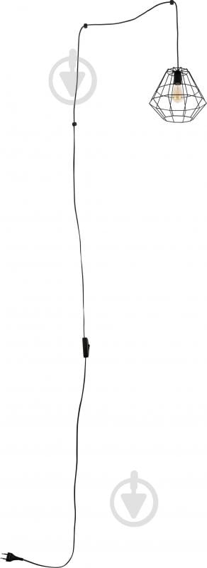 Подвес TK Lighting Diamond 1x60 Вт E27 черный 2202 - фото 1