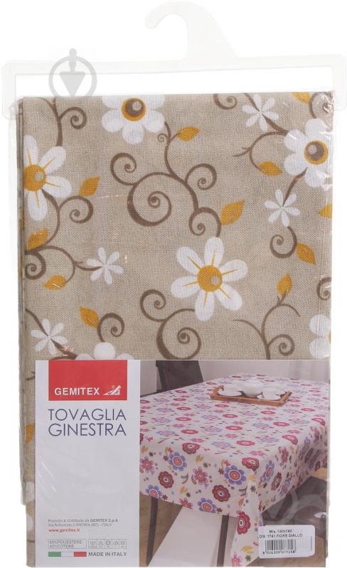 Скатертина Ginestra 140x140 см бежевий Gemitex - фото 3