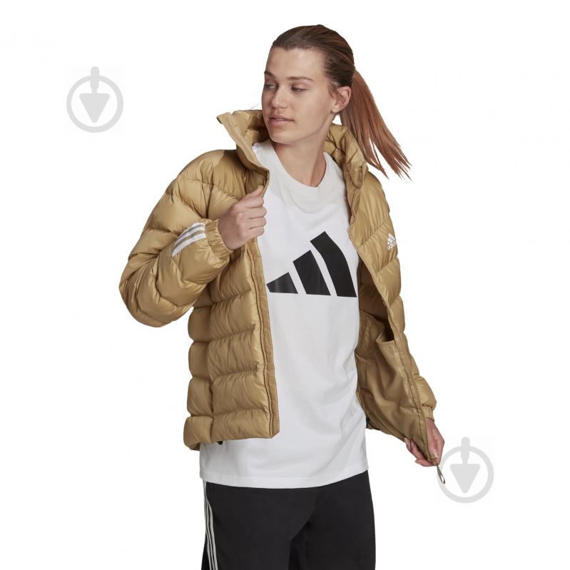 Пуховик женские зимние Adidas W ITAVIC M H J GQ2344 р.XL бежевый - фото 2