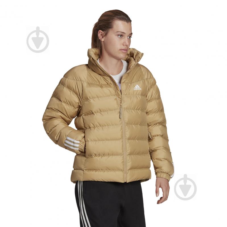 Пуховик женские зимние Adidas W ITAVIC M H J GQ2344 р.XL бежевый - фото 7