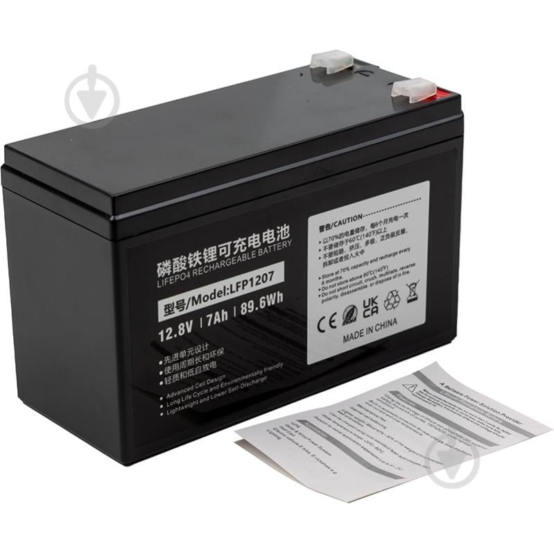 Аккумулятор PowerPlant 12.8V 7Ah (LFP1207) - фото 3