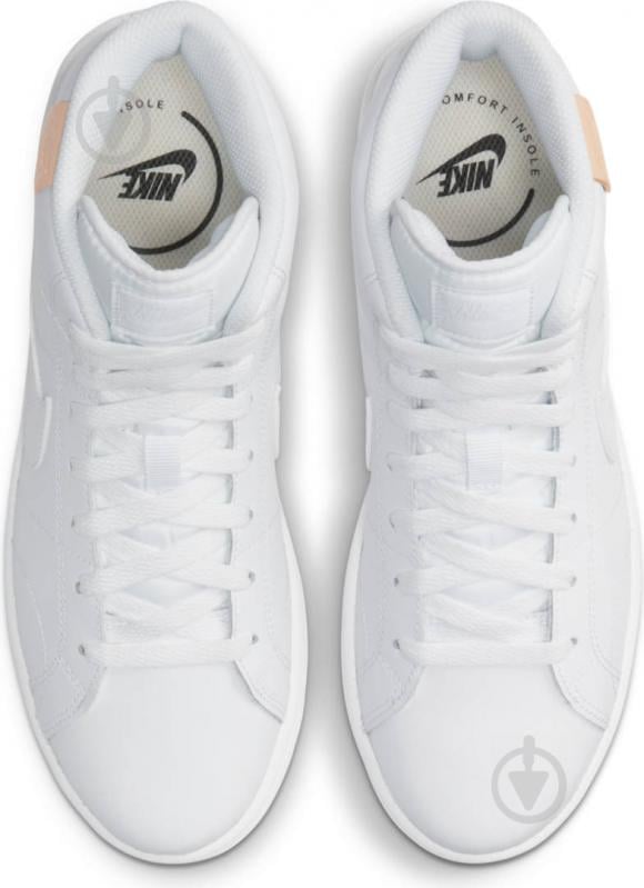 Кроссовки женские демисезонные Nike Court Royale 2 Mid CT1725-100 р.38 белые - фото 7