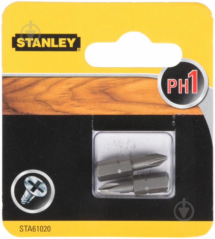 Бита Stanley PH1x25 мм 2 шт. STA61020 - фото 1