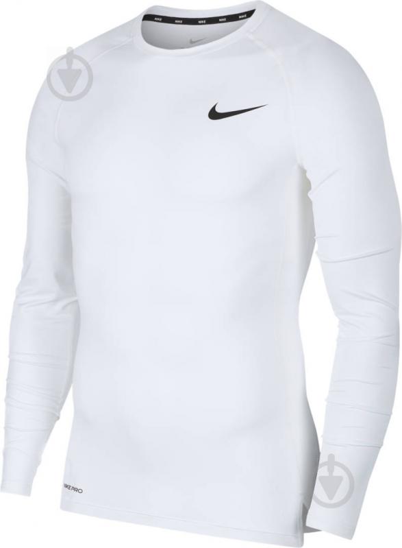 Футболка Nike M NP TOP LS TIGHT BV5588-100 р.2XL белый - фото 1