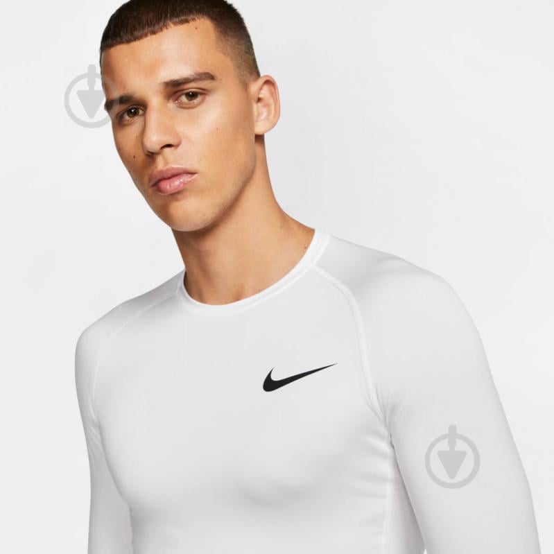 Футболка Nike M NP TOP LS TIGHT BV5588-100 р.2XL белый - фото 6