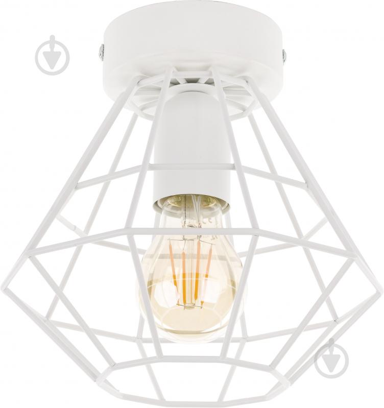 Люстра потолочная TK Lighting Diamond 1x60 Вт E27 белый 2292 - фото 1