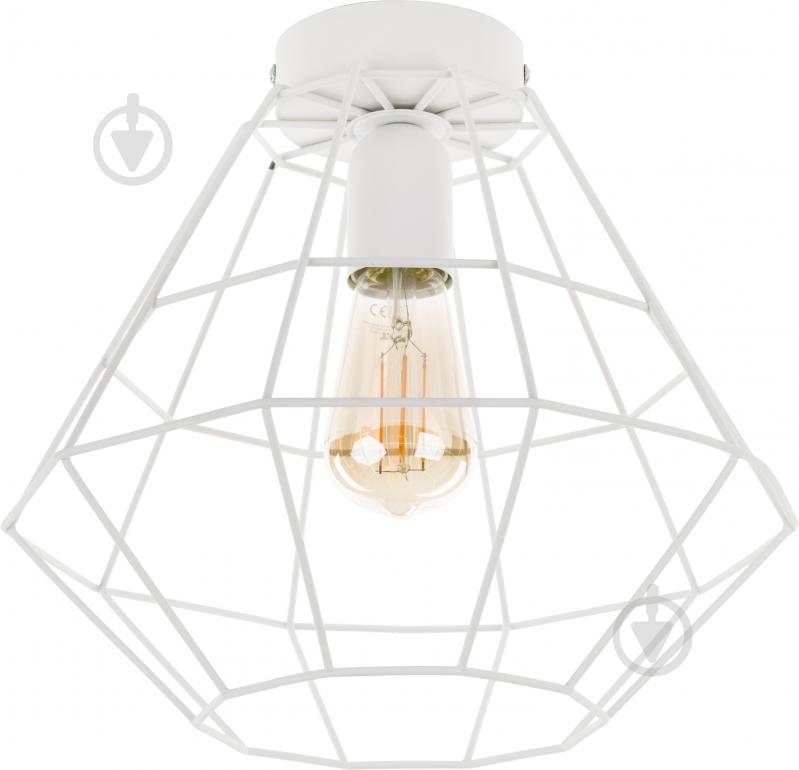 Люстра потолочная TK Lighting Diamond 1x60 Вт E27 белый 2295 - фото 1 Люстра потолочная TK Lighting Diamond 1x60 Вт E27 белый 2295 - фото 1