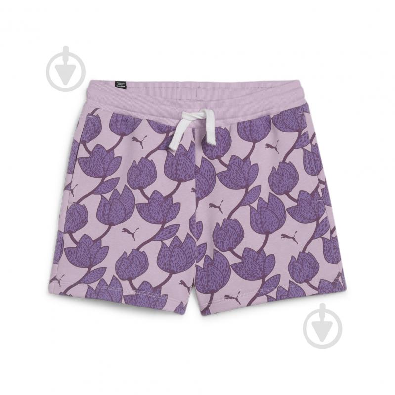 Шорти Puma ESS+ BLOSSOM AOP SHORTS G 67982060 р. 128 рожевий - фото 1