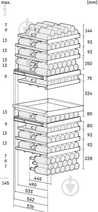 Винна шафа Liebherr WPgbi 7483 - фото 17 Винна шафа Liebherr WPgbi 7483 - фото 17