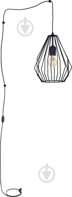 Подвес TK Lighting Brylant 1x60 Вт E27 черный 2287 - фото 1