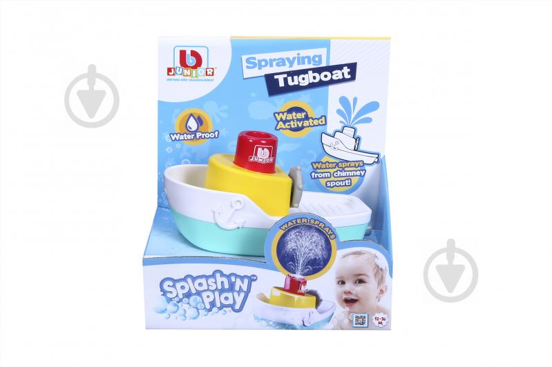 Іграшка для води Bb Junior Splash 'N Play Spraying Tugboat Катер 16-89003 - фото 4