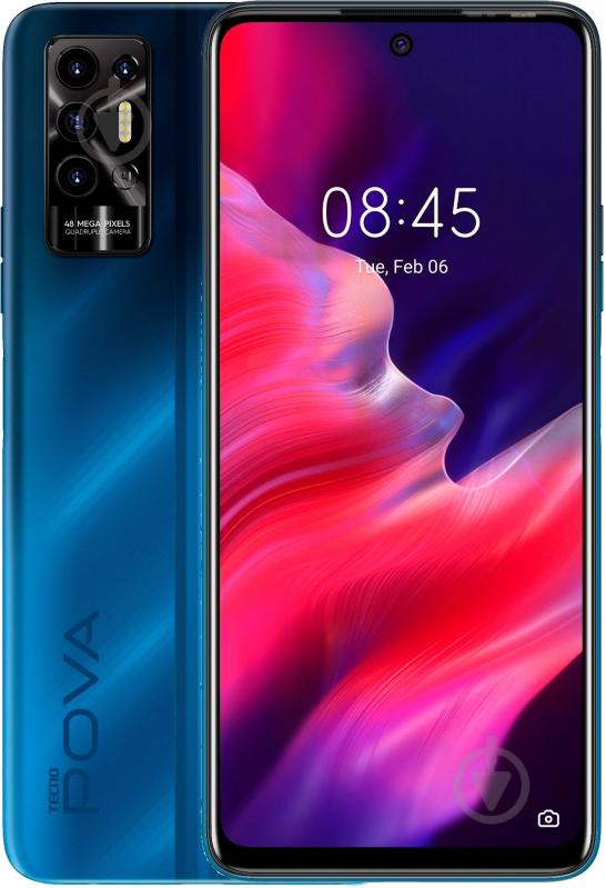 ᐉ Смартфон Tecno Pova-2 NFC 4/64GB blue (4895180768477) • Купить в ...
