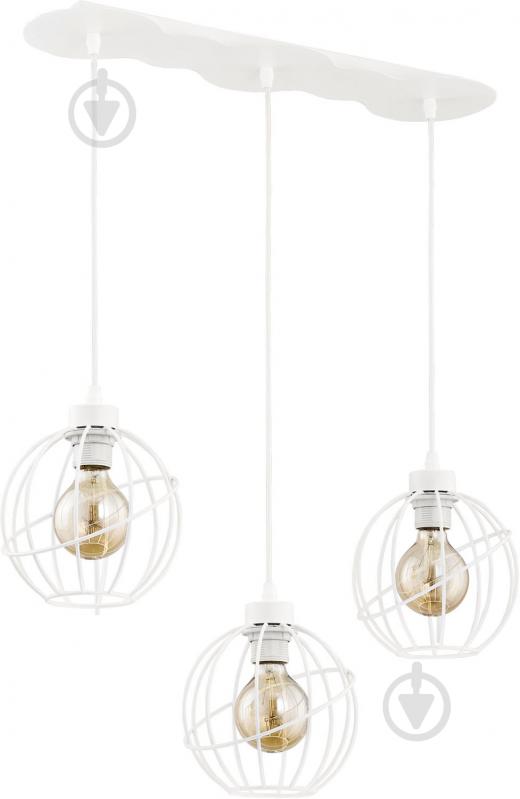 Подвес TK Lighting Orbita 3x60 Вт E27 белый 1631 - фото 1