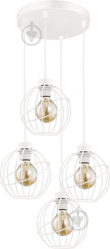Люстра підвісна TK Lighting Orbita 4x60 Вт E27 білий 1632 - фото 1 Люстра підвісна TK Lighting Orbita 4x60 Вт E27 білий 1632 - фото 1