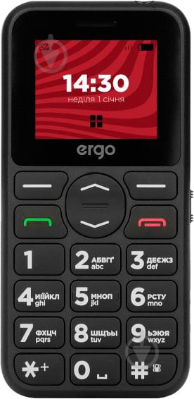Мобільний телефон Ergo Dual Sim R181 Black - фото 2