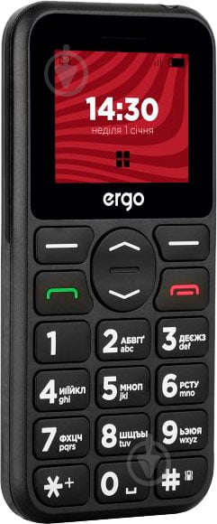 Мобільний телефон Ergo Dual Sim R181 Black - фото 4