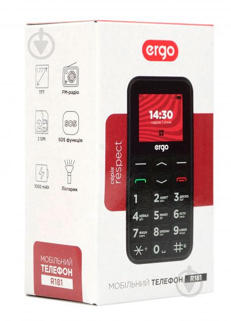 Мобільний телефон Ergo Dual Sim R181 Black - фото 9
