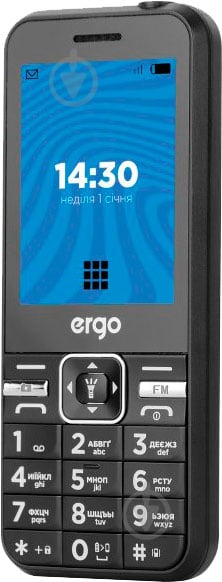 Мобільний телефон Ergo Е281 Dual Sim black E281 Black - фото 5