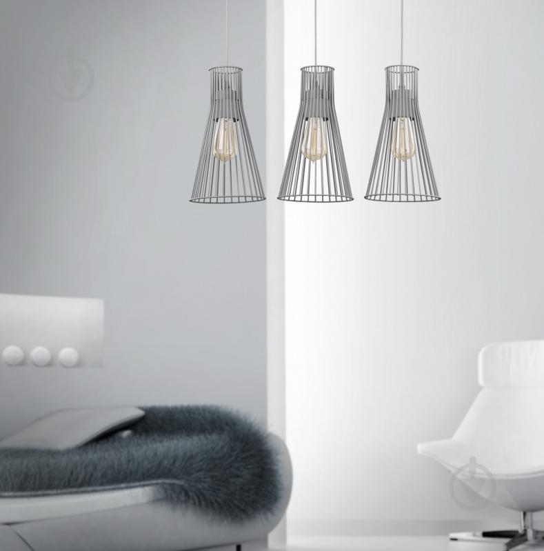 Подвес TK Lighting Vito 1x60 Вт E27 серый 1496 - фото 2
