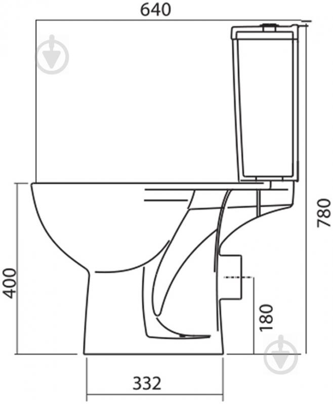 Унитаз-компакт Kolo Freja L79211000 с дюропластовым сиденьем - фото 3