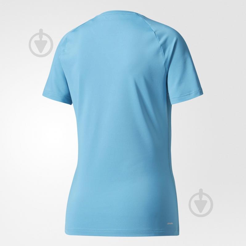 Футболка Adidas D2M Tee Solid BQ5826 р.S голубой - фото 2