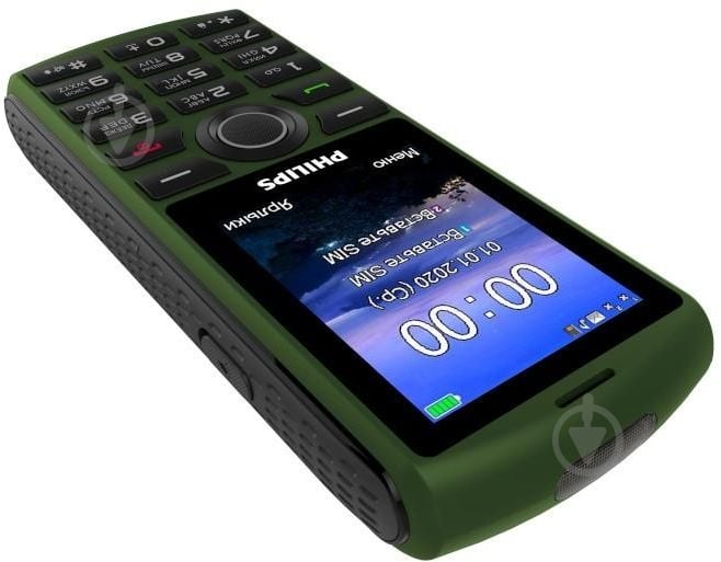 Мобильный телефон Philips Xenium E218 green - фото 7