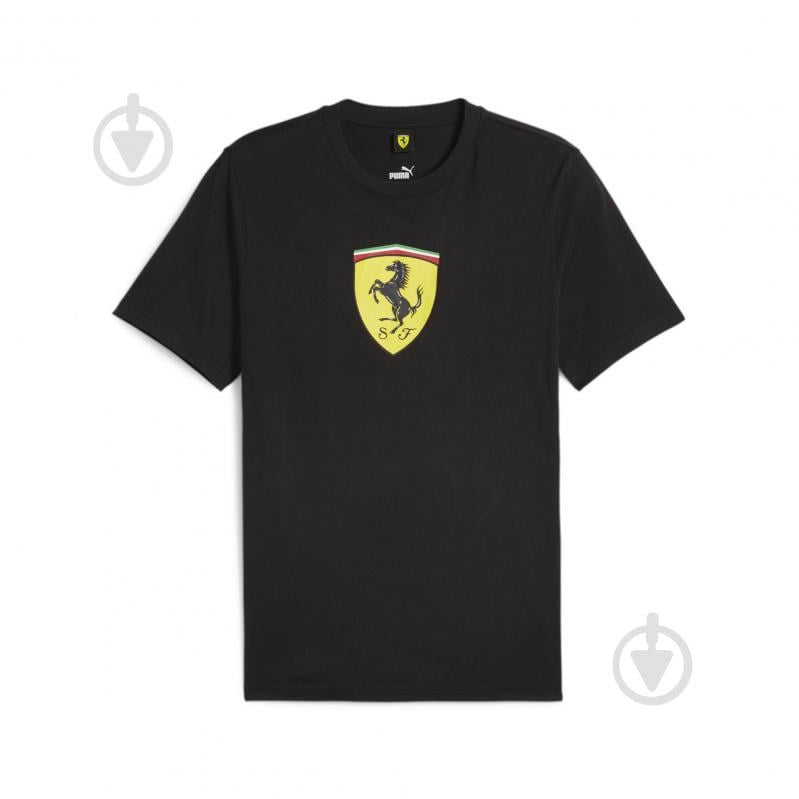 Футболка Puma FERRARI RACE BIG SHIELD T COLOURED 62380501 р.M чорний - фото 1